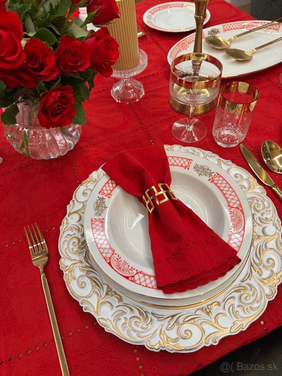 Nádherná retro obedová súprava ako nová - 16