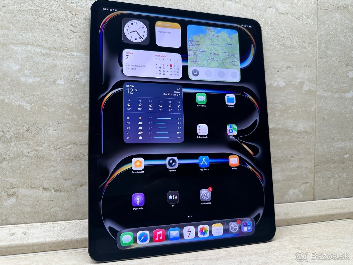 iPad Pro 13 256GB Wi-Fi + Cellular Space Black, 100% batéria - 16