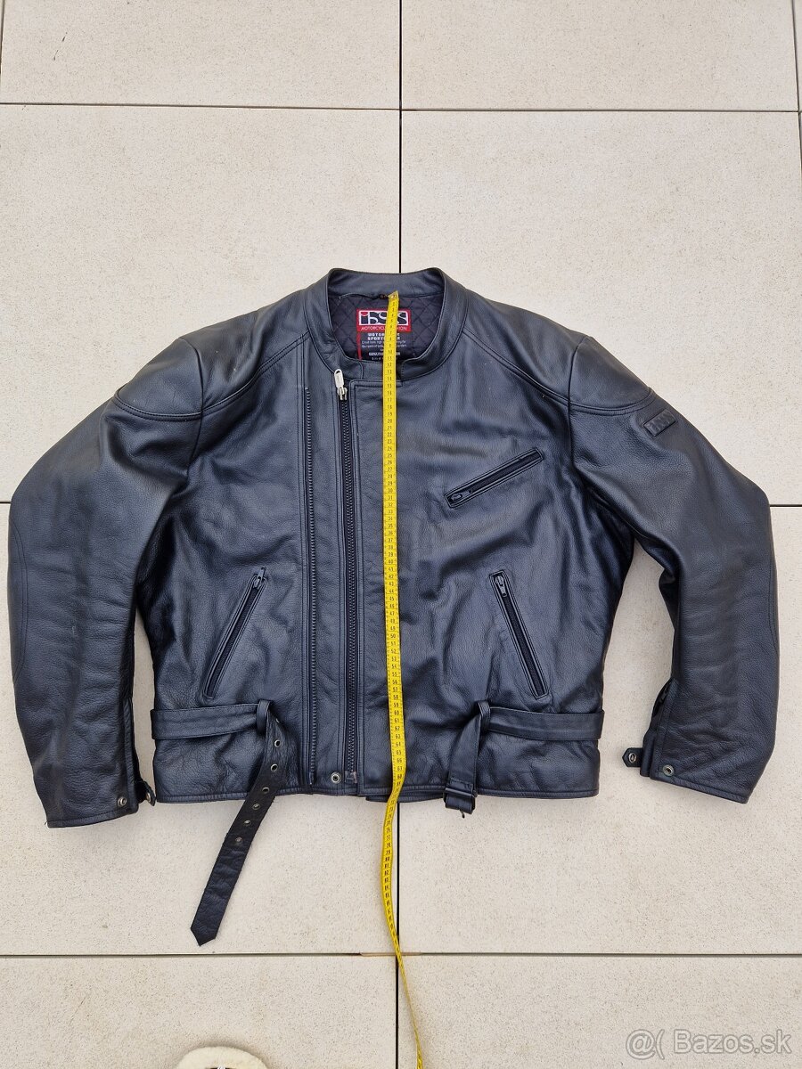 Pánská kožená moto bunda iXS velikost 66 (3XL) - 16
