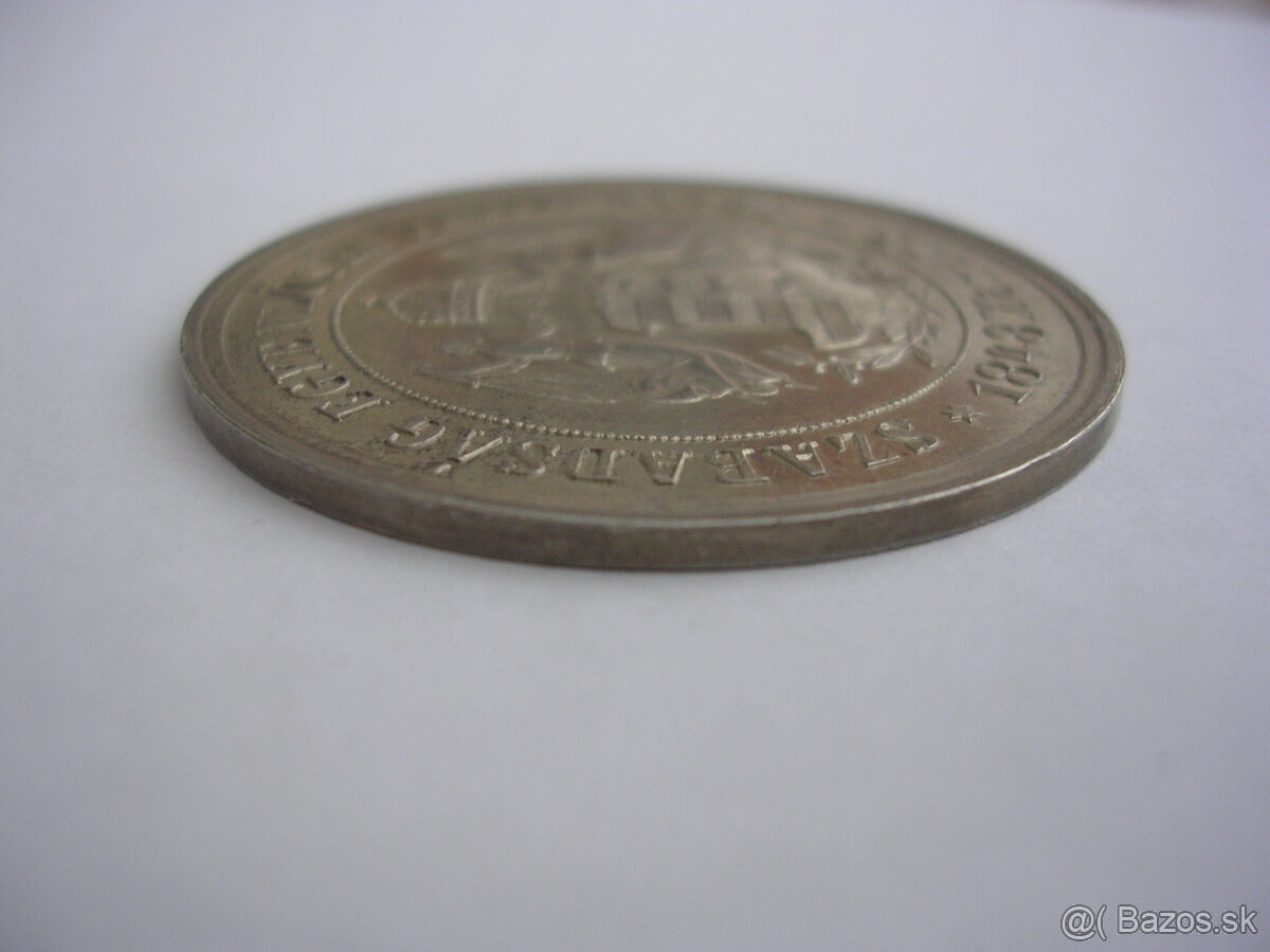 Strieborná a bronzová medaila 1874 ARAD - 16