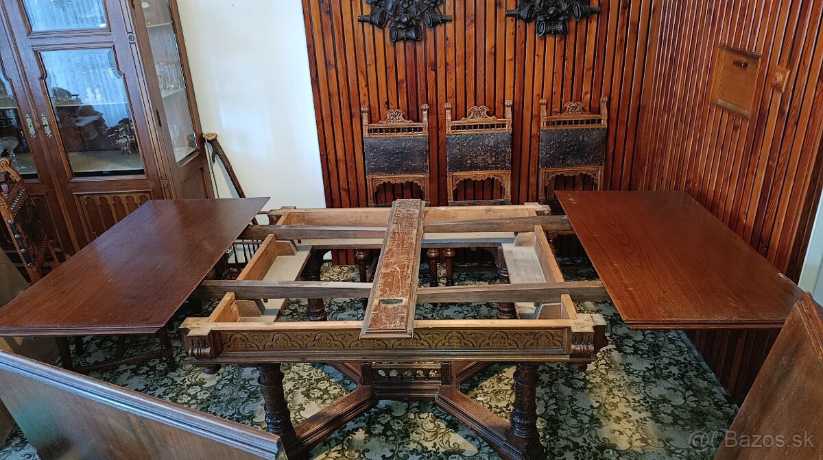 Predám starožitný jedálenský stôl - 16