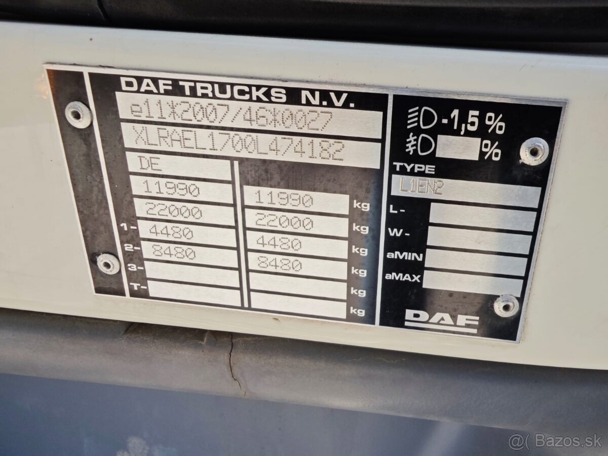 DAF LF 230,12t, 18 PALET, KLIMA, ČELO, 2x shrnovačka - 16