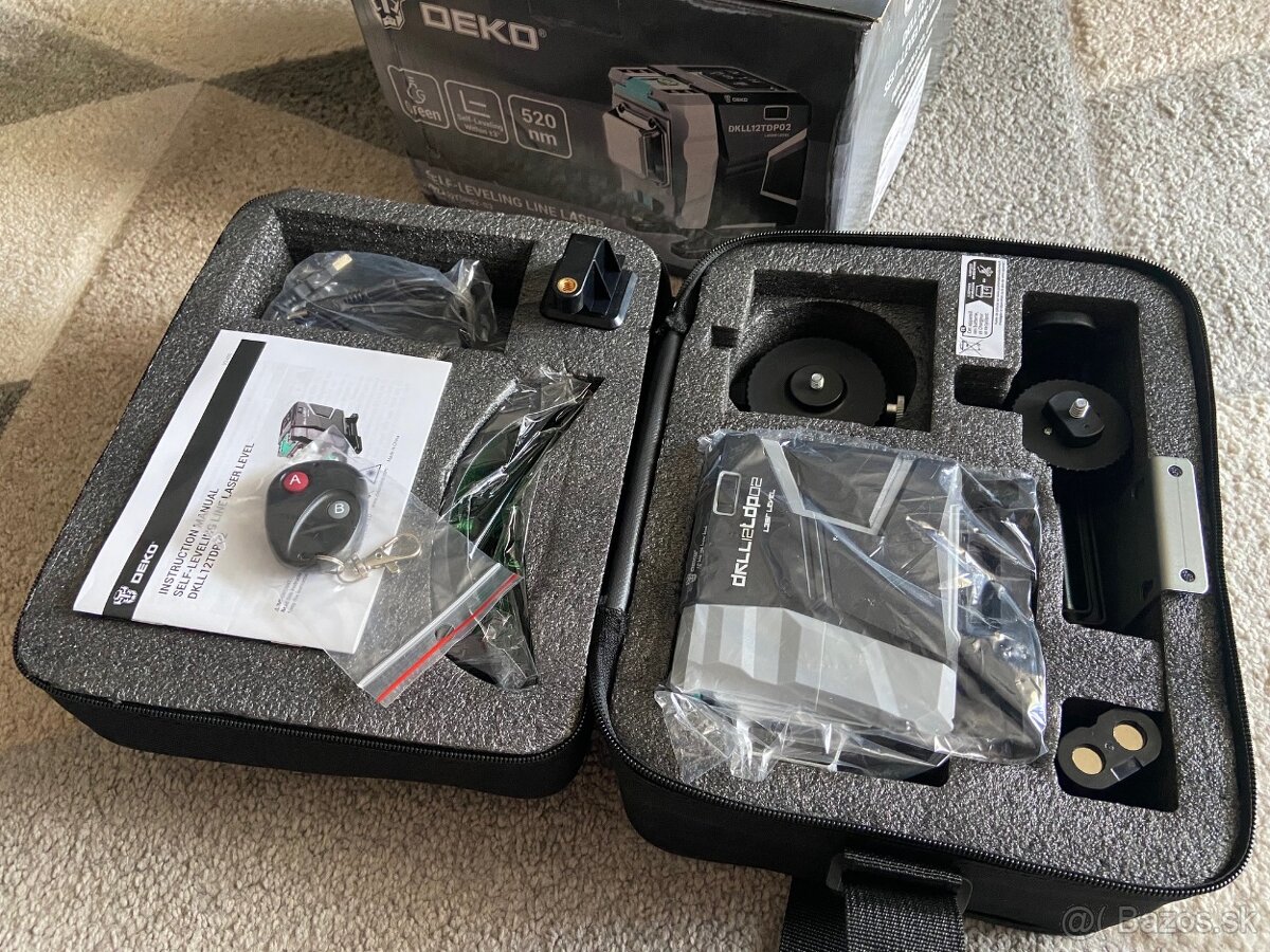 12 líniový krížový samonivelačný 3D laser - PROFI - 16