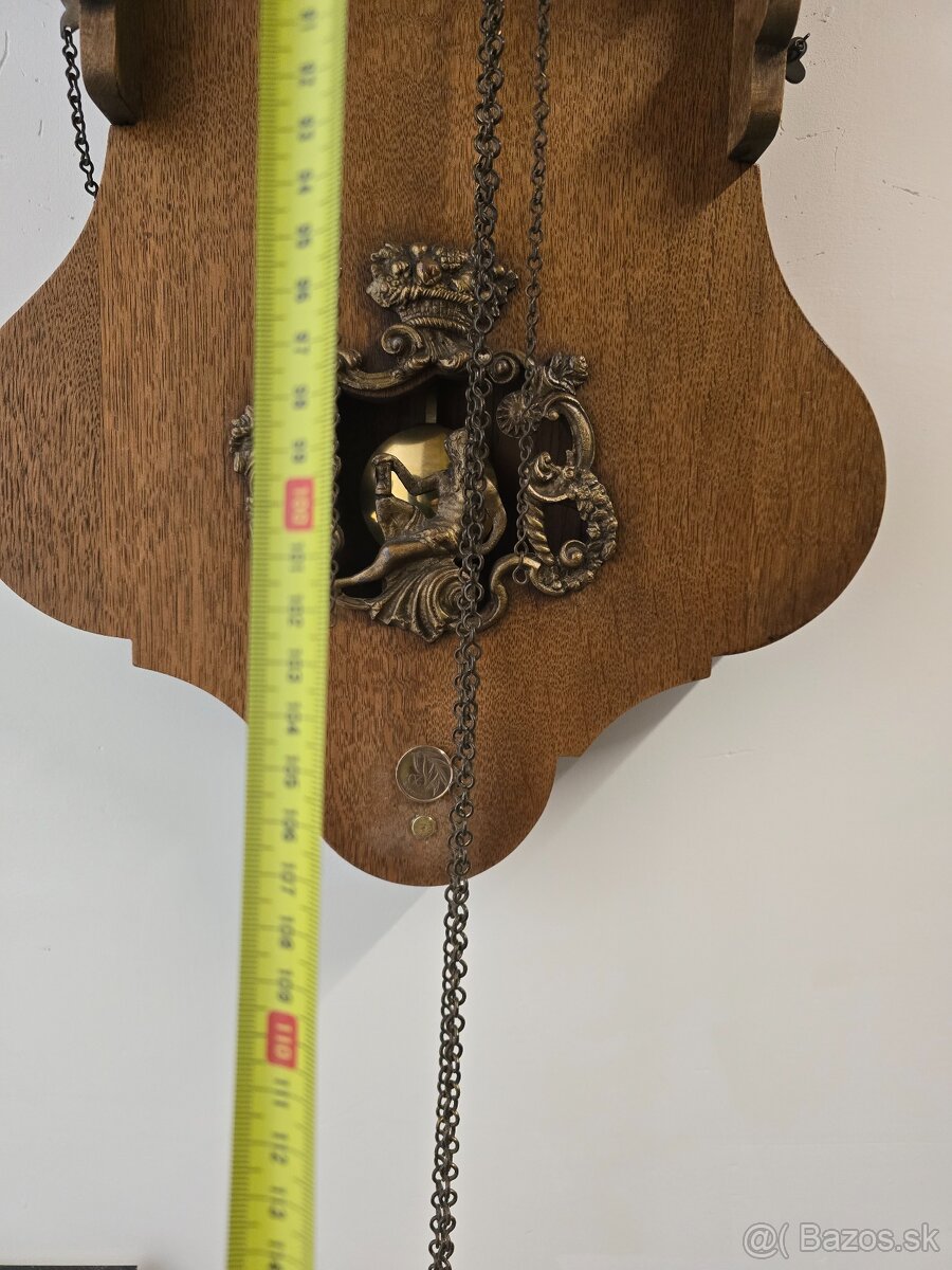 Starožitné nástenné drevene hodiny... - 16