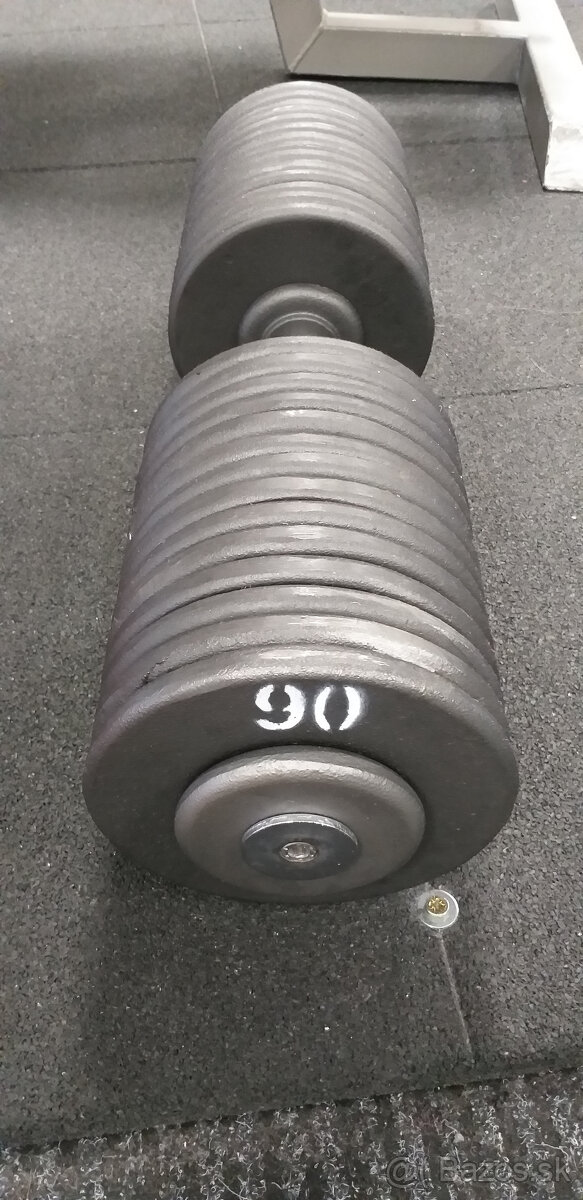Profi pevné jednoruční činky 2 - 100kg NOVÉ - 16