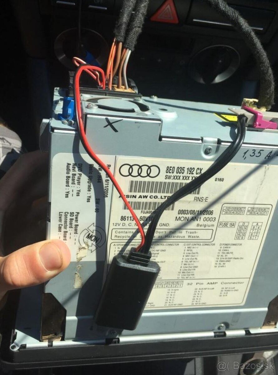 Bluetooth adapter AUDI RNS COLUMBUS RNS-E - 16