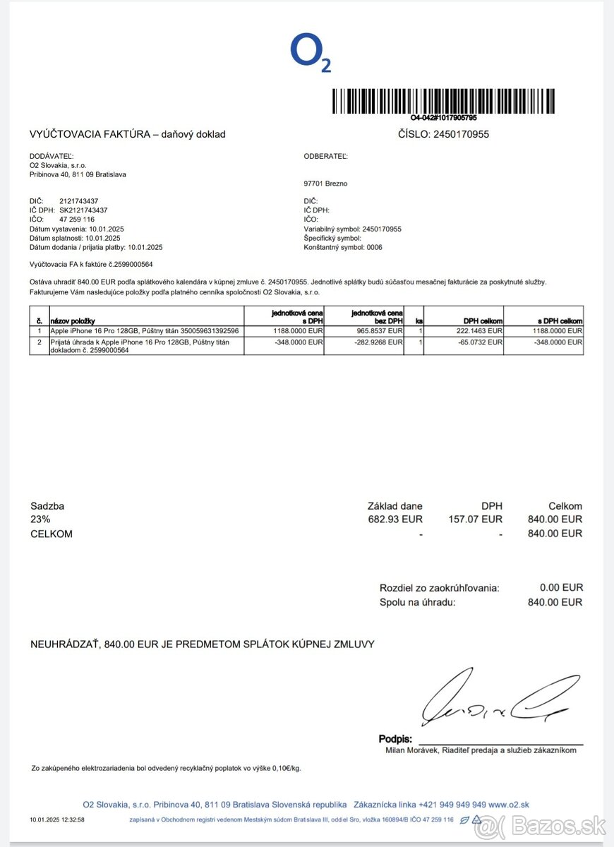 Apple iPhone 16 Pro 128GB Desert, ako nový, komplet, záruka - 16