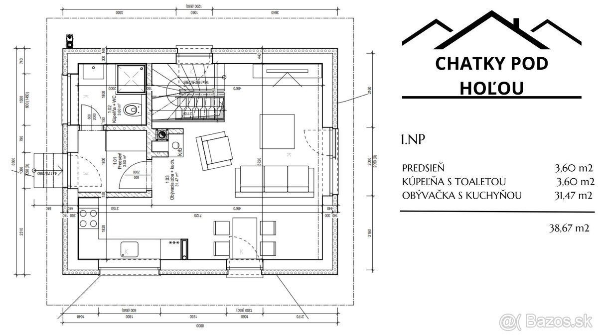 Chatky pod Hoľou – moderné bývanie v srdci Oravy - 16