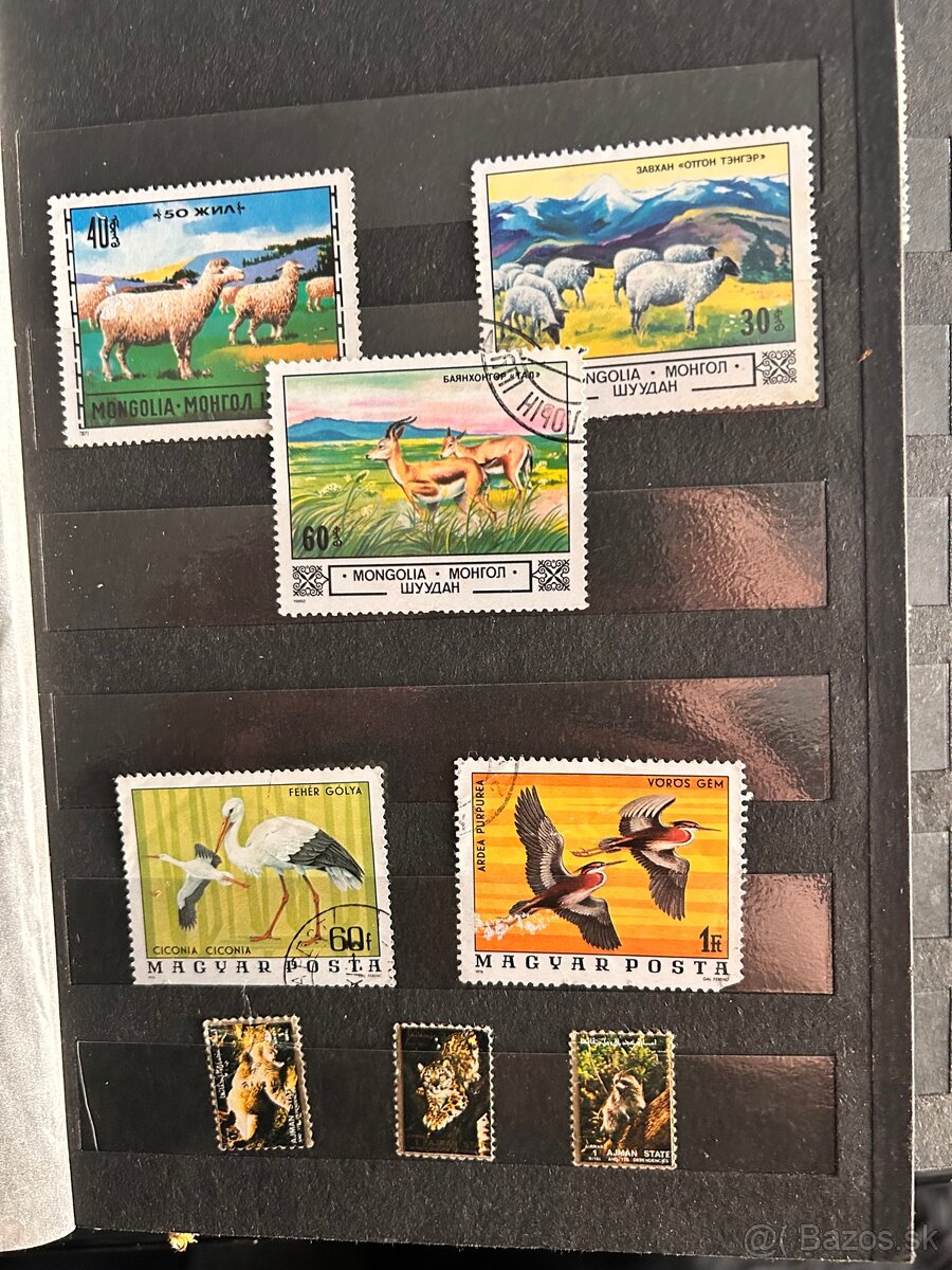 Staré zachovalé poštové známky, mince a bankovky - 16