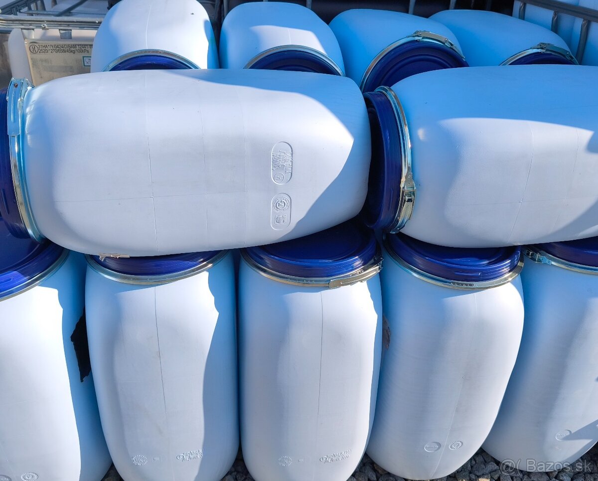 Lacné potravinárske plastové 70l sudy - 16