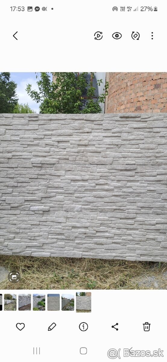 Betónové ploty, výroba, montáž - 16