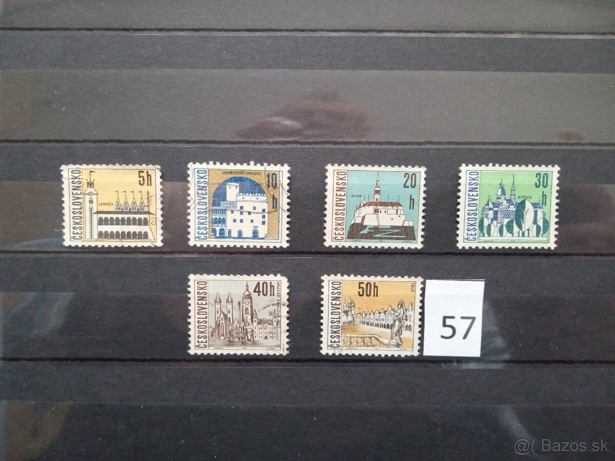 Poštové známky č.435 - ČESKOSLOVENSKO III - 18 sérií - 16