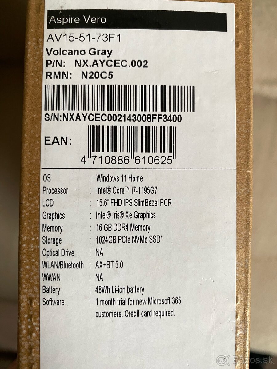 Acer Aspire Vero - 16