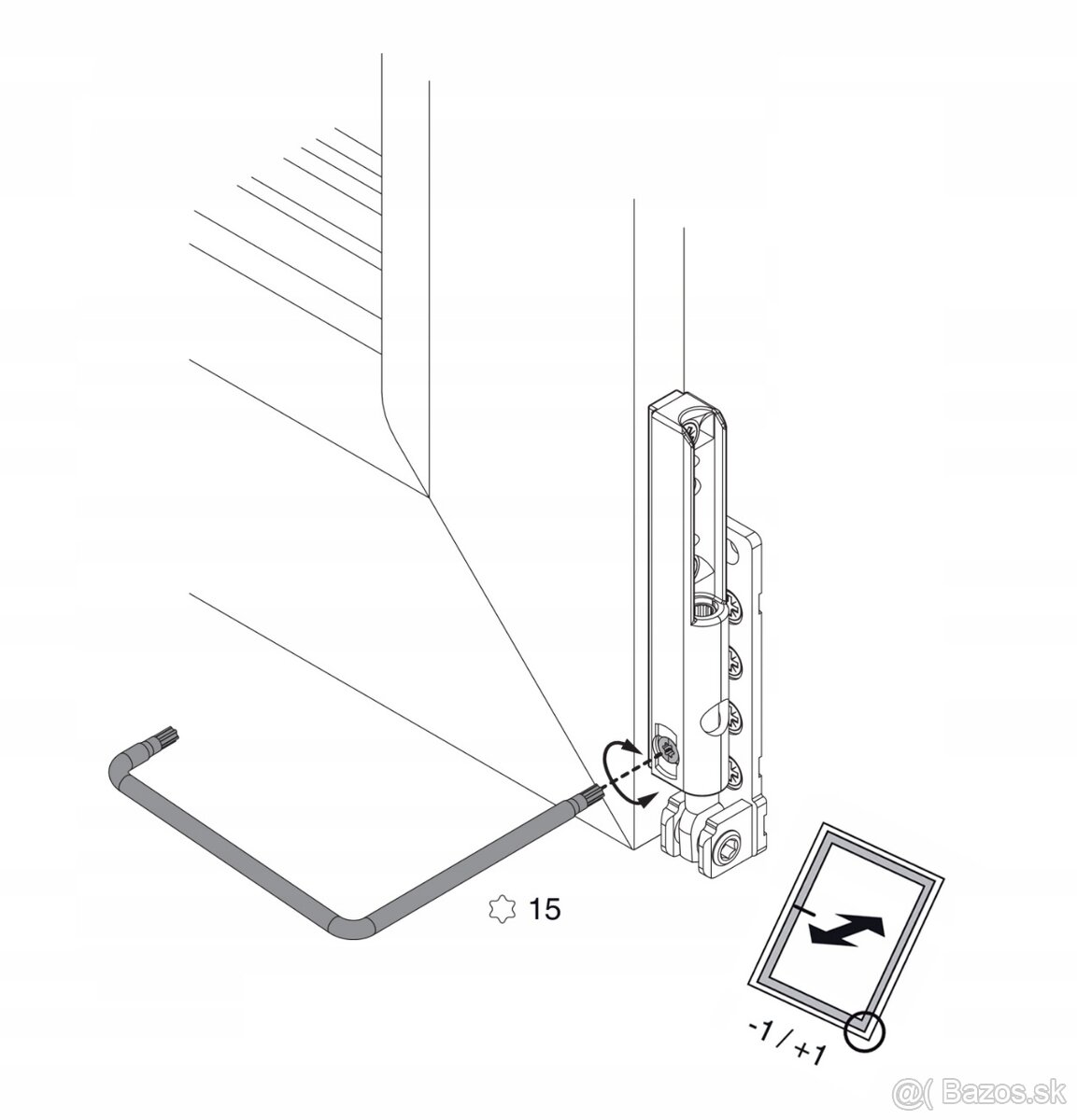 Kovanie MACO - horné a dolné závesy ( pánty ) - 16