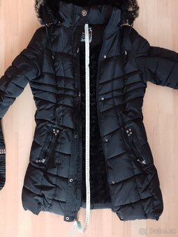 Dámska čierna zimná bunda v. L - TOP stav - 16