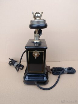 Velmi starý dánský telefon Jydsk, hezký kus - 16