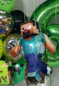 Nové veľké balóny Minecraft aj s mečom- AŽ 15/16/17 kusov - 16