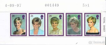 Poštové známky, filatelia: Anglicko, Lady Diana, aršíky - 16