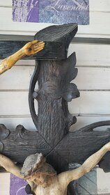 Staré drevené ľudové kríže 100cm - 16