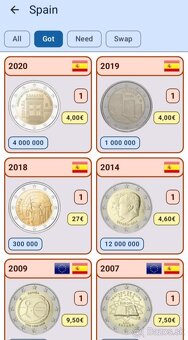 2 € pamätné mince unc - 16