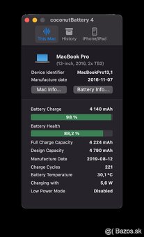 MacBook Pro (13-inch, late 2016, Two Thunderbolt 3 ports) - 16