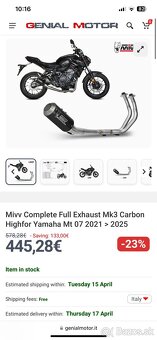 Yamaha MT 07 model 2023 - 16