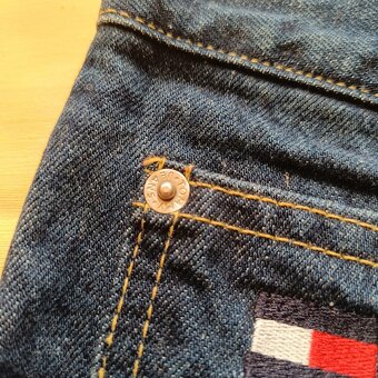 Tommy Hilfiger modré džínsy rovné straight jeans rifle 34 - 16