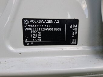 VW Touran 1,6 tdi 77kw 2015 - 16