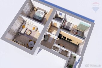 PREDANÉ Predaj: 3-izbový byt s krbom priamo v centre L - 16