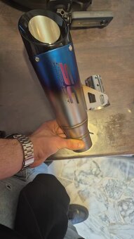 Nový  športový  ladený  Nerezový  univerzálny    moto výfuk - 16