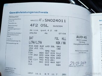 Audi A6, 4,2 benzín,V8, Quattro, r.v.7/2004, 335PS - 16