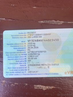 Predám Peugeot 206 1.4 hdi - 16