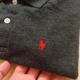 Polo Ralph Lauren sport sivá polokošeľa s krátkym rukávom M - 16