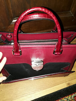 kufríková kabelka bordová cavalli class - nová - 16