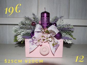 Vianočné vence a dekorácie - 16