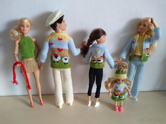 Veľryba slimák delfín tričko pre bábiku Ken barbie bermudy - 16