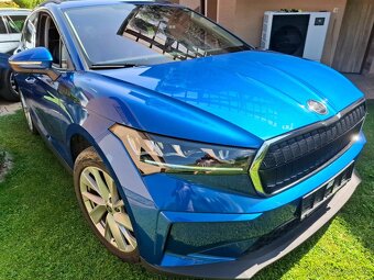 Škoda Enyaq iV 60,modrá RS metalíza,132kW,kamera,2021-tka - 16