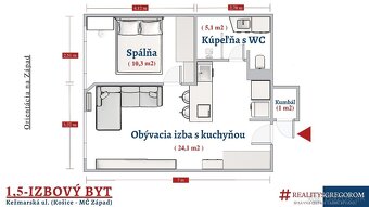 2+KK byt, Kežmarská ul., 40 m2, zrekonštruovaný & zariadený - 16