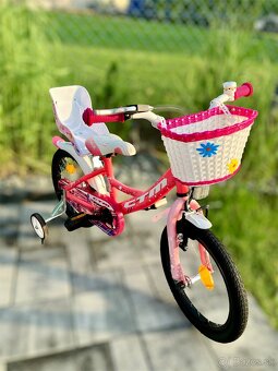 💖 Detský bicykel CTM Jenny 16” - ako NOVÝ, pre princeznú - 16