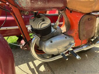 Jawa 350 / 354 kývačka 1956 + sidecar Velorex 560, s TP - 16