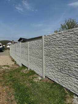 Slovenské betónové ploty aj s montážou len 83€/BM- Bardejov - 16