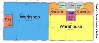 Výrobné, distribučné, parkovacie a kancelárske priestory na  - 16