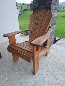 Záhradné sedenie, Lavicka,Adirondack,drevené kreslo z masívu - 16