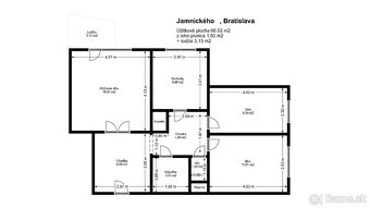 3-izb. Jamnického ul. / nepriechodné izby, pekné prostredie - 16
