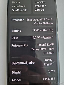 OnePlus 12 12/256GB Black - 16