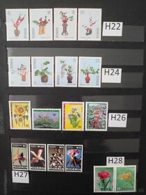 Filatelia-Poštové známky na predaj 6.Doprava + Kvety čisté - 16