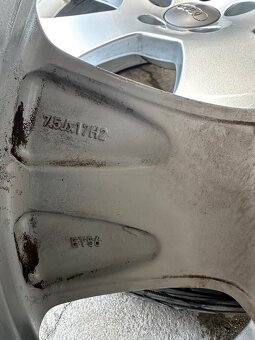 5x112 R17 7,5J ET54 Audi A3 + 225/45 R17 letné - 16