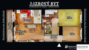 Upravený  3-izbový „pražský“ byt so 6-m lodžiou na Furči - 16