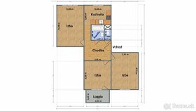 Slnečný 3-izbový byt s priestrannou loggiou vo VK - 16