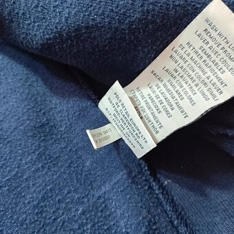 Vintage Polo Ralph Lauren modrá mikina na zips bez kapucne M - 16